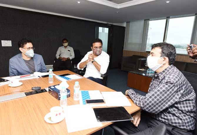 Minister KTR Review meeting on T-Fiber project