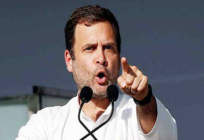 Rahul Gandhi criticizes Narendra Modi