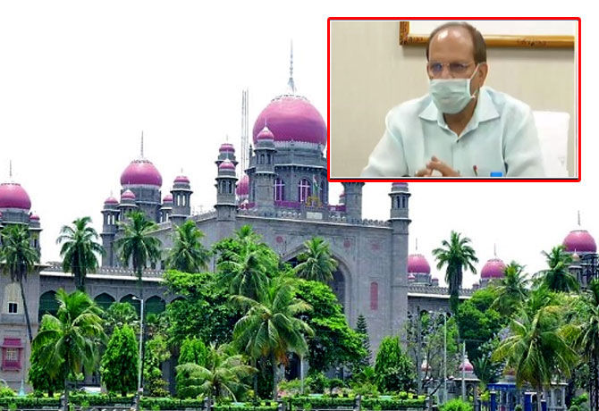 Telangana CS Somesh Kumar Attends High Court