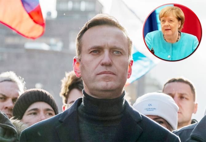 Alexei Navalny says German chancellor visited him in Berlin hospital