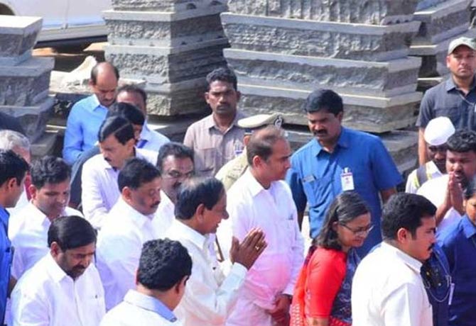 CM KCR to Visit Yadadri temple