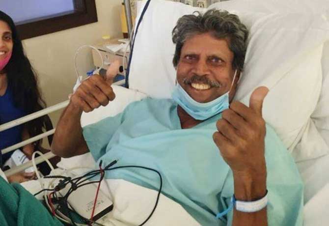 Kapil Dev recovering from heart attack