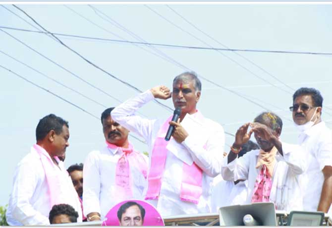 Minister Harish Rao Dubbaka Election Campaign