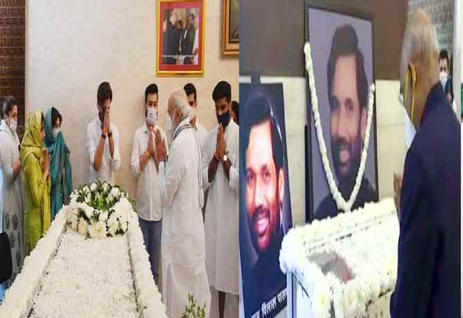 President and Prime Minister pay tribute to Paswan