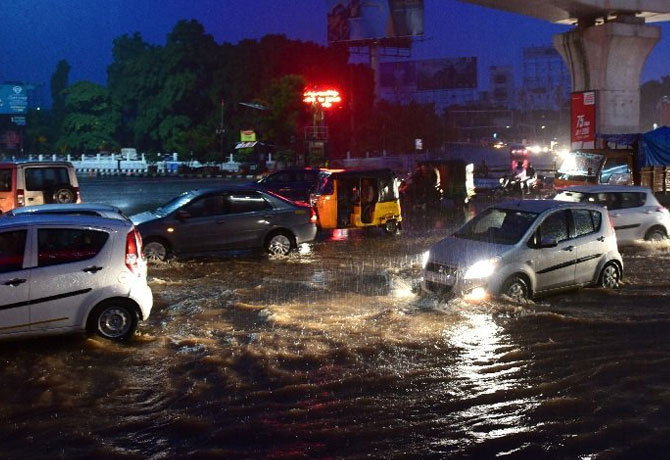 Heavy Rainfall in Hyderabad for next 3 days