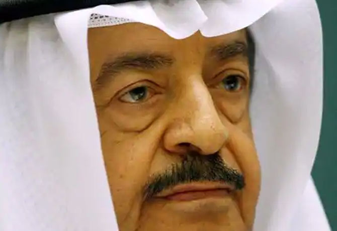 Bahrain prime minister sheikh khalifa passed away