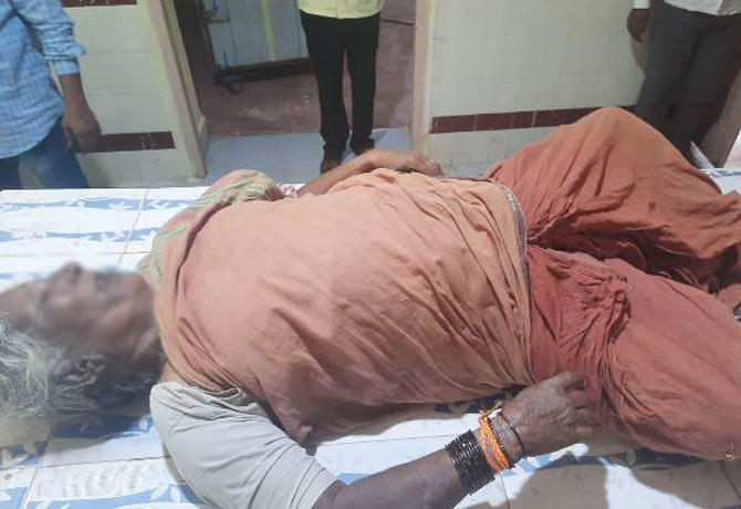 Old women died with Tractor accident in kamareddy