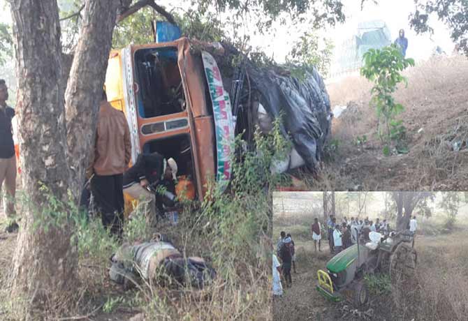 One Member dead in lorry collided tractor