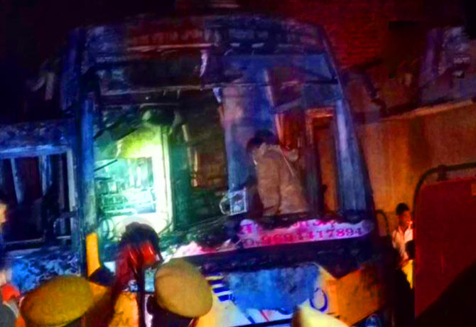 Six Dead As Bus Catches Fire in Rajasthan