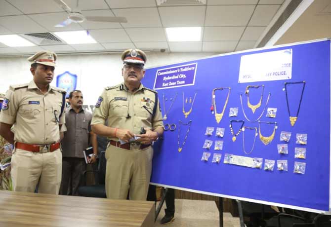Hyderabad Police arrested burglar