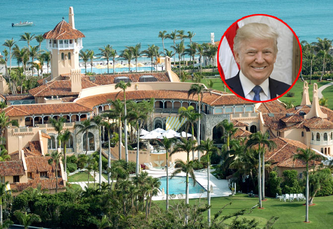 Donald Trump lives at Florida Estate