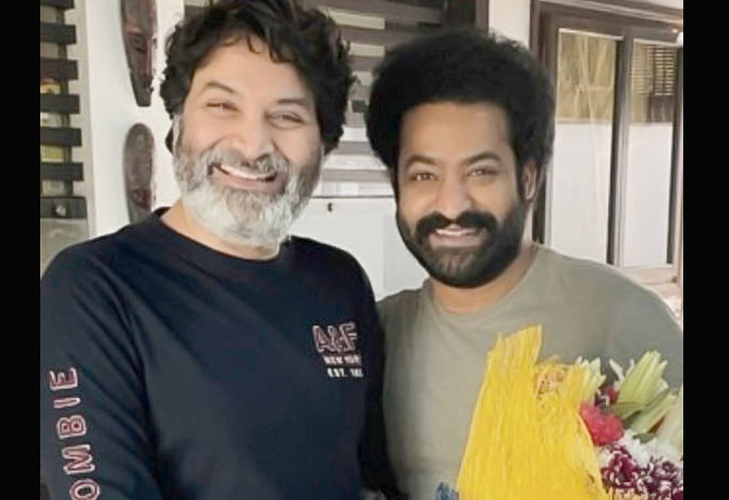 Trivikram Srinivas meets Jr NTR on New Year 2021