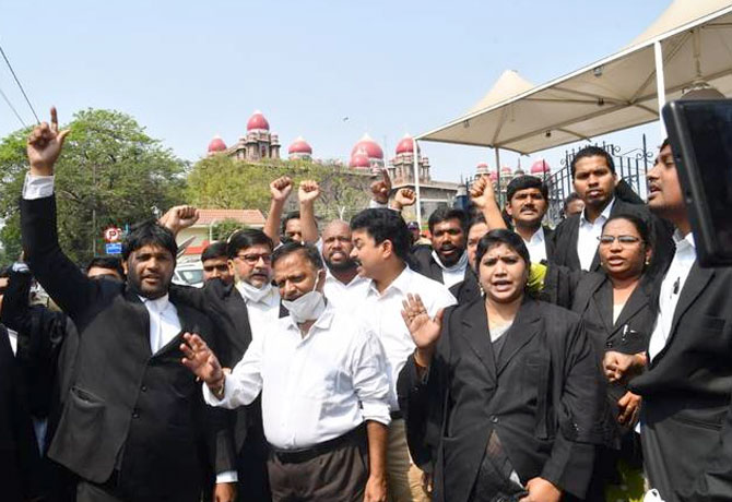 TS HC takes Suo motu lawyer's Couple murder