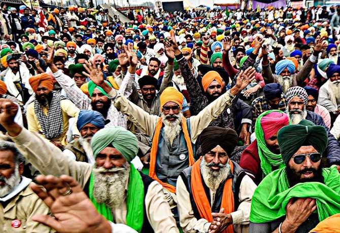 farmers protest against new farm laws