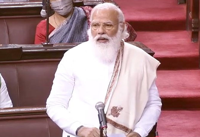 PM Modi slams Oppn in Lok Sabha over farm Laws