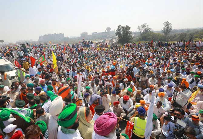 Farmers' protest enters 100th day