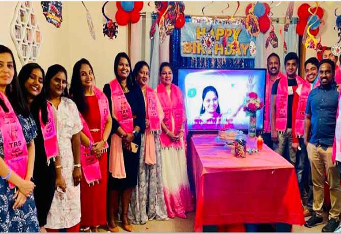 MLC Kavitha Birthday Celebrations in Australia
