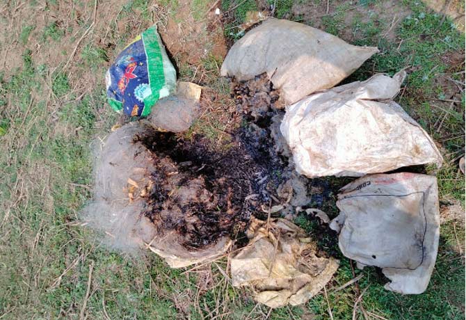 Fisher things burnt by Forest officials