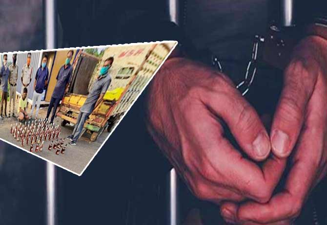 Two arrested for liquor smuggling from Telangana to AP