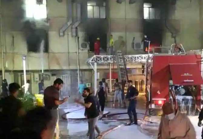 Iraqi hospital fire kills 27 patients
