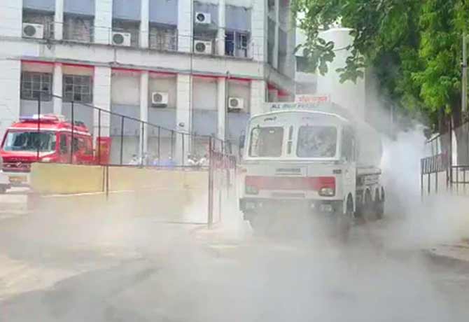 oxygen tanker leaked in nashik maharashtra