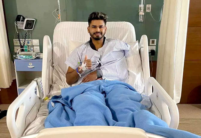 Shreyas Iyer Vows to return in no time after surgery