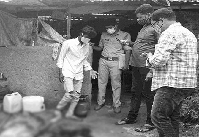 Children killied their father in Adilabad