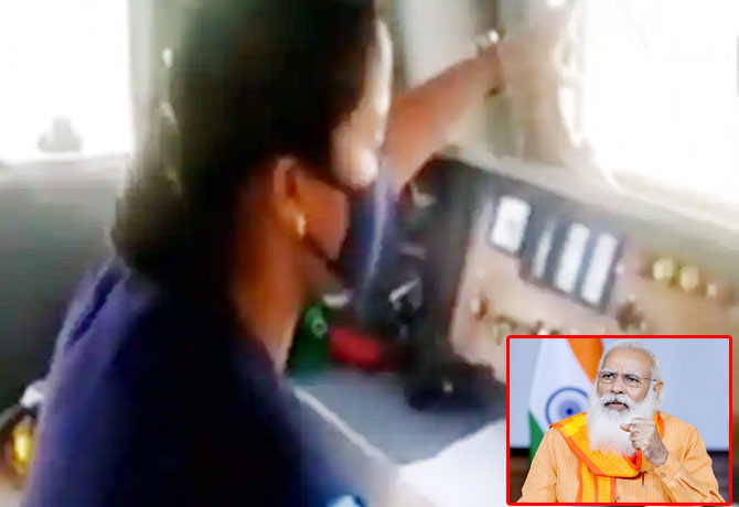 Modi congratulates loco pilot Sireesha