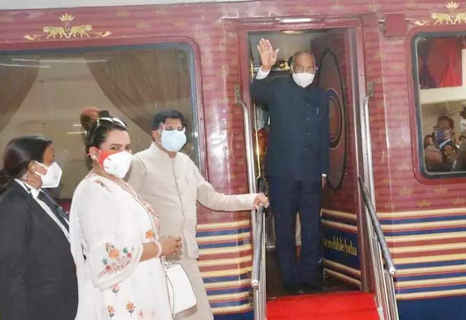 President Ramnath Kovind travelled by Train
