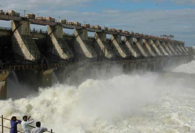 Heavy Flood Water Inflow To Singur Project