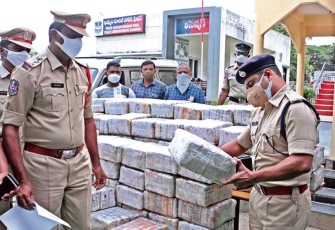 Rs 8.40 Cr worth Marijuana Seized in Khammam