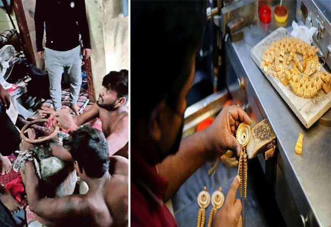 Attacked on jewelry shop owner in charminar