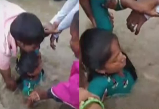 Inter girl fell into pond in Adilabad