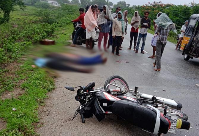 One members bike collided in vikarabad