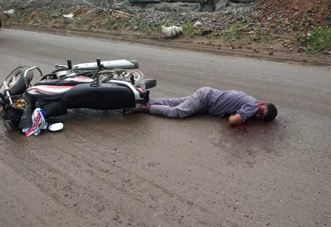 Man died in Road Accident in Nirmal