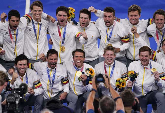 Belgium won gold in Olympics men's Hockey