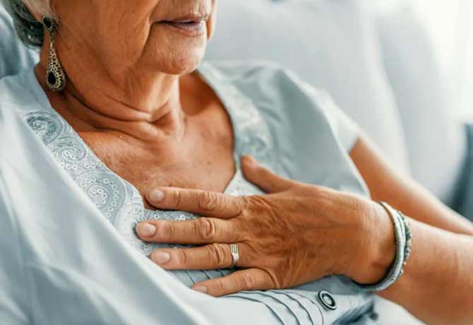 Patients with a heart attack have a threefold risk