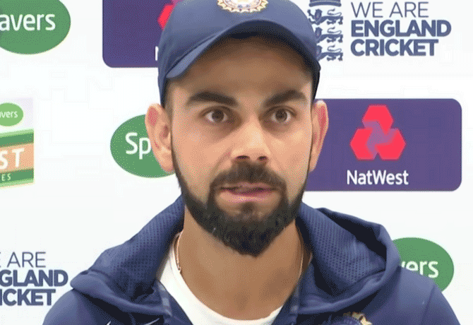 Kohli responds on 3rd Test against England