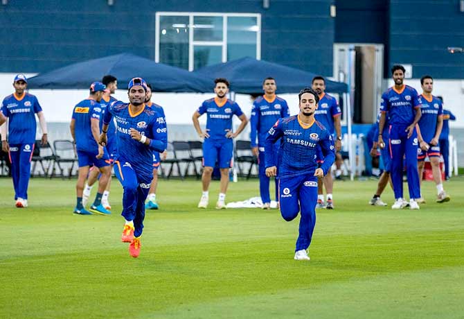 CSK Players Begin Practice for IPL in Dubai 