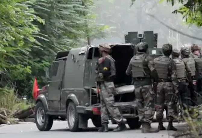 Encounter between Soldiers and Terrorists in Baramulla
