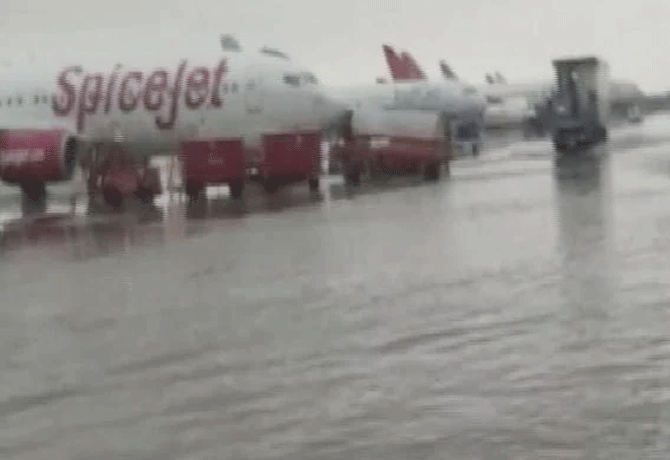 Delhi Airport flooded after heavy rainfall