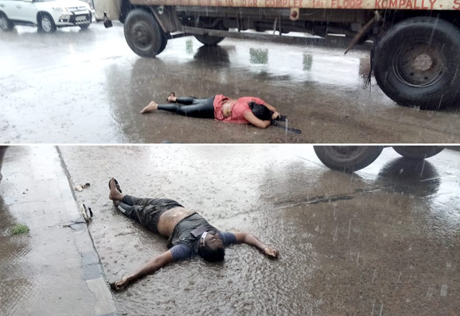 2 Died as Thunder stone in Mancherial