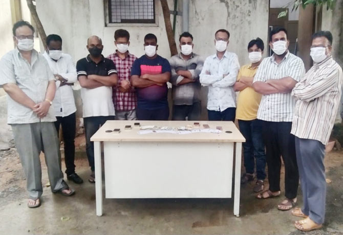 Attack on a poker base:10 arrested