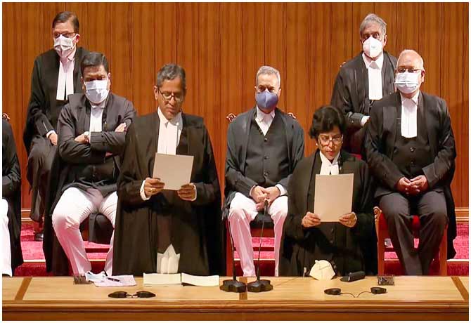 CJI NV Ramana was sworn in for first time