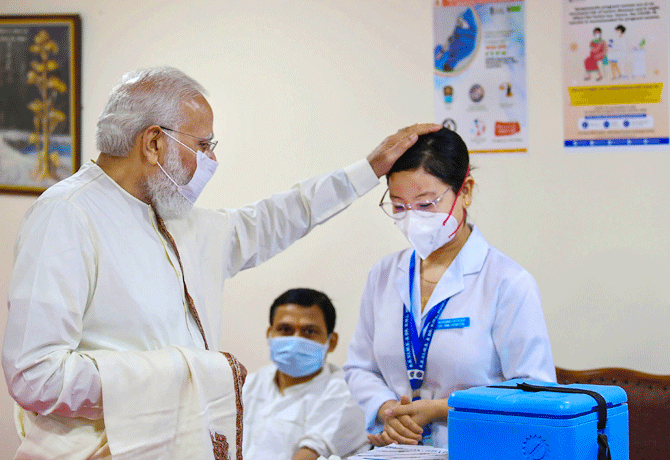 PM Narendra Modi at RML Hospital