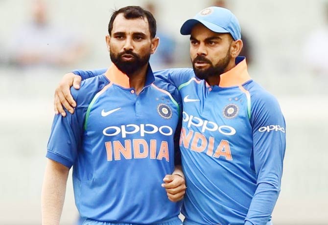 Praise pours in for Kohli standing by Shami