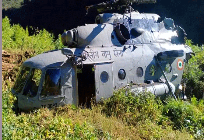 Army helicopter crashes in Arunachal Pradesh