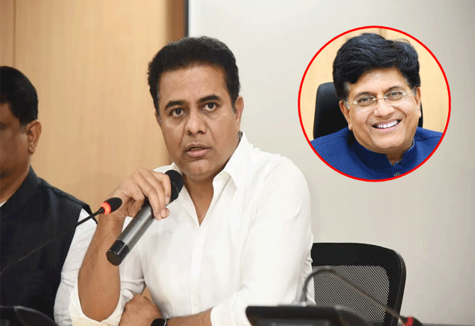 Minister KTR letter to Union Minister Piyush Goyal