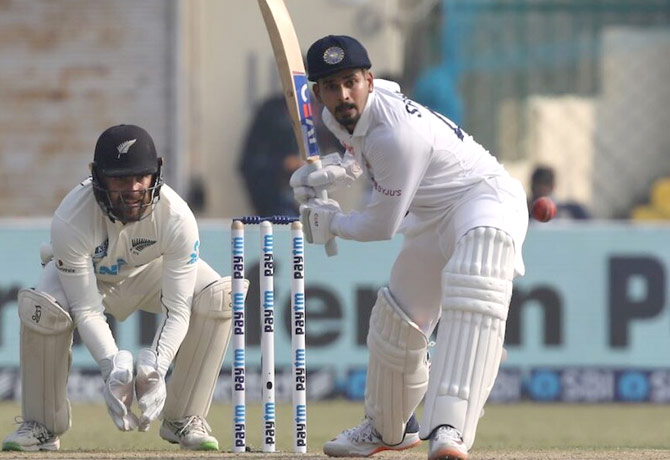 Shreyas Iyer hit 50 runs against NZ