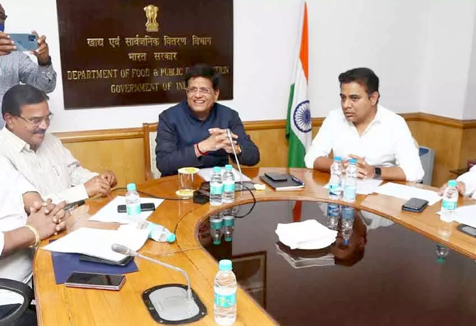 Minister KTR and Team meet Piyush Goyal again